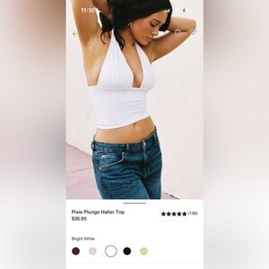 Garage Pixie Plunge Halter Top